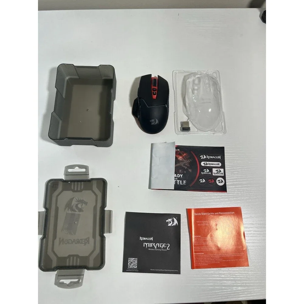 Redragon M690-1 Mirage 2 Wireless Gaming Mouse 2400 DPI Red Backlight